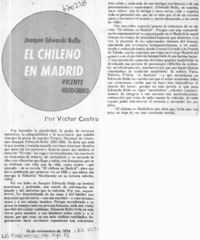 El chileno en Madrid El chileno en Madrid
