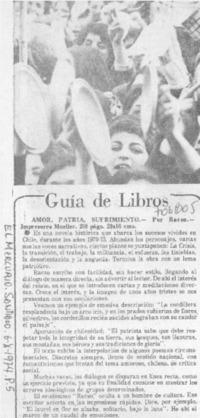 Amor, patria, sufrimiento. Amor, patria, sufrimiento.