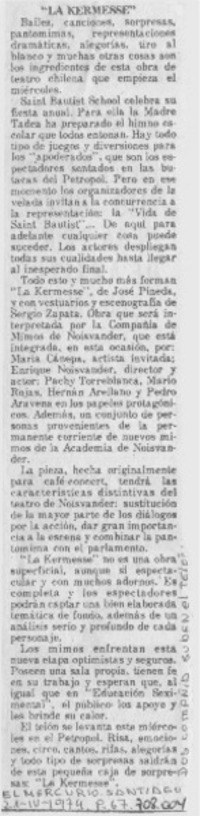 "La Kermesse". "La Kermesse".