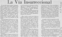 La vía insurreccional. La vía insurreccional.