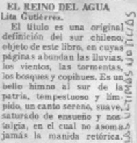 El reino del agua El reino del agua