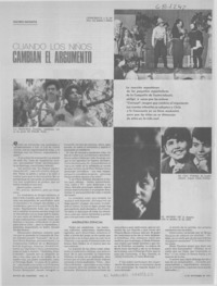 Cuando los niños cambian el argumento. Cuando los niños cambian el argumento.