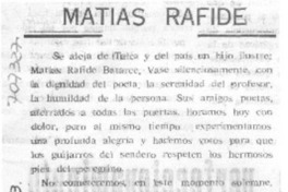 Matías Rafide Matías Rafide