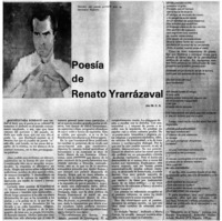 Poesía de Renato Yrarrázaval Poesía de Renato Yrarrázaval