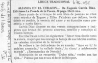 Alianza en el corazón. Alianza en el corazón.