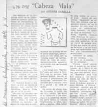 Cabeza mala Cabeza mala