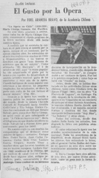 El gusto por la ópera El gusto por la ópera