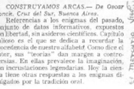 Construyamos arcas Construyamos arcas