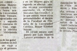Poeta temuquense recibió premio de revista "Paula". Poeta temuquense recibió premio de revista "Paula".