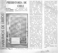 Prehistoria de Chile Prehistoria de Chile