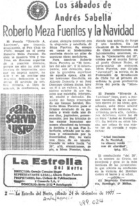 Roberto Meza Fuentes y la navidad Roberto Meza Fuentes y la navidad