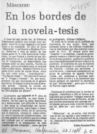 En los bordes de la novela-tesis En los bordes de la novela-tesis