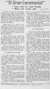 "El Gran ceremonial". "El Gran ceremonial".