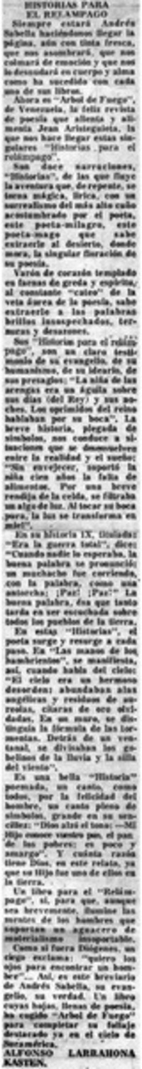 Historias para el relámpago Historias para el relámpago