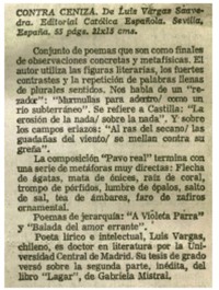 Contra ceniza. Contra ceniza.