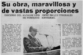 Su obra, maravillosa y de vastas proporciones. Su obra, maravillosa y de vastas proporciones.