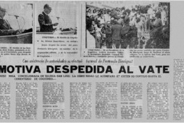Emotiva despedida al vate. Emotiva despedida al vate.