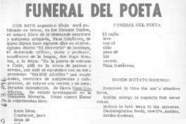 Funeral del poeta. Funeral del poeta.