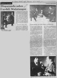 Disparando sobre Gardel: Matatangos. Disparando sobre Gardel: Matatangos.