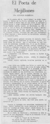El poeta de Mejillones El poeta de Mejillones