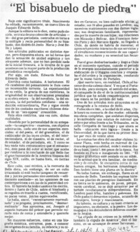"El bisabuelo de piedra" "El bisabuelo de piedra"