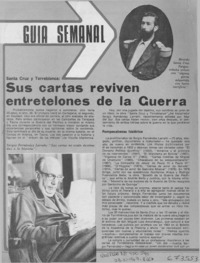 Sus cartas reviven entretelones de la guerra Sus cartas reviven entretelones de la guerra