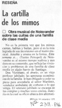La cartilla de los mimos La cartilla de los mimos