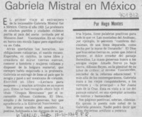 Gabriela Mistral Gabriela Mistral