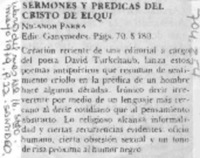 Sermones y prédicas del Cristo del Elqui. Sermones y prédicas del Cristo del Elqui.