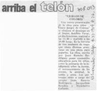 "5 juegos de colores". "5 juegos de colores".