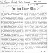 Don Juan Gómez Millas Don Juan Gómez Millas