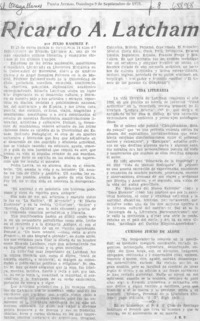 Ricardo A. Latcham Ricardo A. Latcham