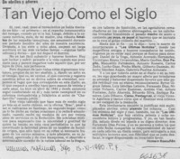 Tan viejo como el siglo Tan viejo como el siglo