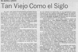 Tan viejo como el siglo Tan viejo como el siglo
