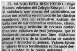 El mundo esta bien hecho El mundo esta bien hecho