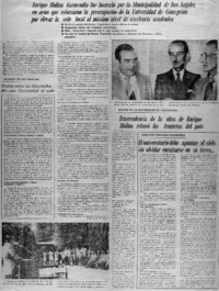 Enrique Molina Garmendia fue honrado por la Municipalidad de Los Angeles en actos que reforzaron la preocupación de la Universidad de Concepción por elevar la sede local al máximo nivel de excelencia académica. Enrique Molina Garmendia fue honrado por la Municipalidad de Los Angeles en actos que reforzaron la preocupación de la Universidad de Concepción por elevar la sede local al máximo nivel de excelencia académica.