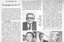 El grupo de los 77. El grupo de los 77.