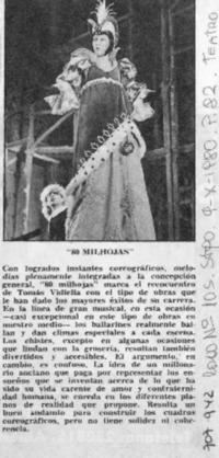 "80 mil hojas". "80 mil hojas".
