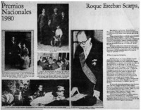 Premios nacionales 1980 Roque Esteban Scarpa. Premios nacionales 1980 Roque Esteban Scarpa.