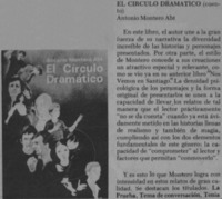 El círculo dramático. El círculo dramático.