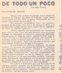 Una necesidad en la literatura del trabajo. Una necesidad en la literatura del trabajo.