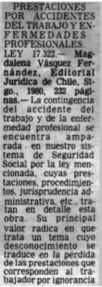 Prestaciones por accidentes del trabajo y enfermedades profesionales. Prestaciones por accidentes del trabajo y enfermedades profesionales.