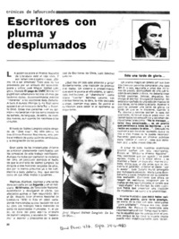 Escritores con pluma y desplumados Escritores con pluma y desplumados