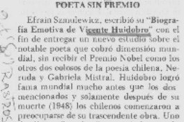 Poeta sin premio. Poeta sin premio.