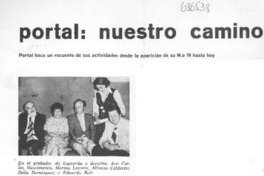 Portal: nuestro camino. Portal: nuestro camino.