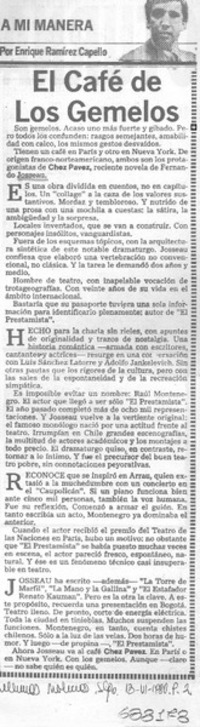 El café de los gemelos El café de los gemelos