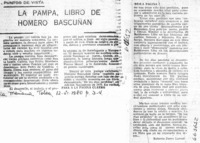 La pampa de Homero Bascuñán La pampa de Homero Bascuñán