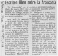 Escriben libro sobre la Araucanía. Escriben libro sobre la Araucanía.