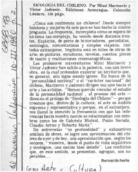Sicología del chileno Sicología del chileno