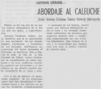 Abordaje al Caleuche. Abordaje al Caleuche.